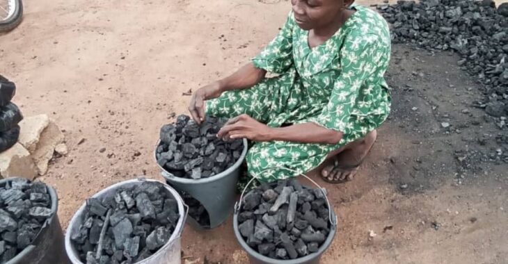 Vendeuse de charbon, le courage de Yéri malgré son handicap