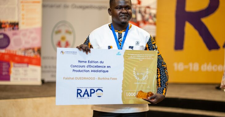 Concours d’excellence médiatique : Faïshal Ouédraogo de Studio Yafa décroche le 1ᵉʳ prix au Togo