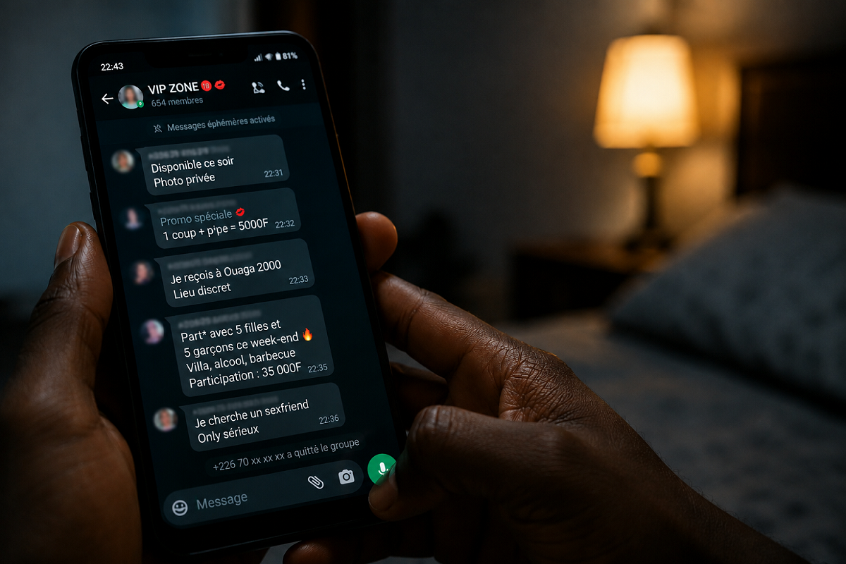 WhatsApp, nouveaux proxénètes et sexe tarifé, enquête sur le business du « bizi » à Ouaga