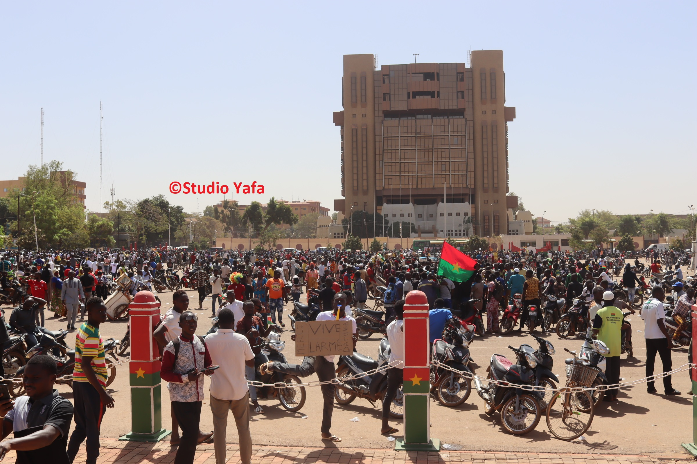 Putsch au Burkina : Des manifestants dans l&rsquo;euphorie