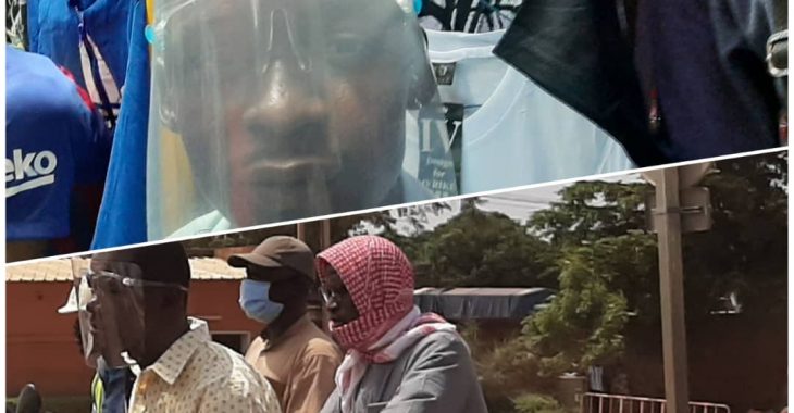 Covid-19 à Ouaga : la visière, une protection à la mode