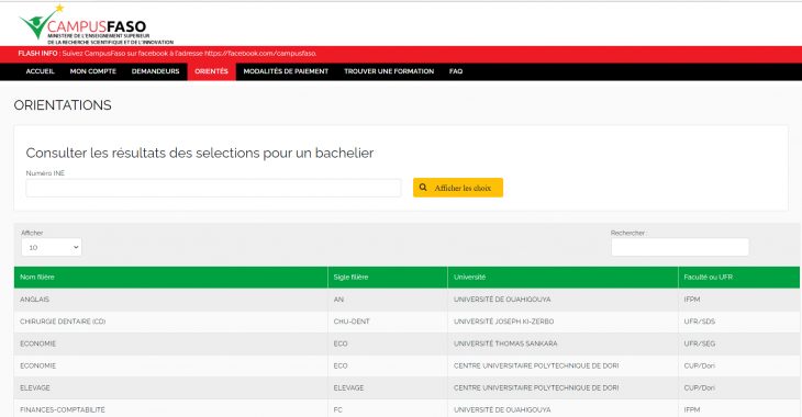 Faso campus: des nouveaux bacheliers “diaspo” recalés