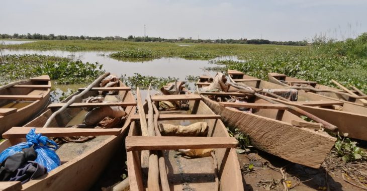 Barrage de Tanghin : des sachets dans les filets des jeunes pêcheurs